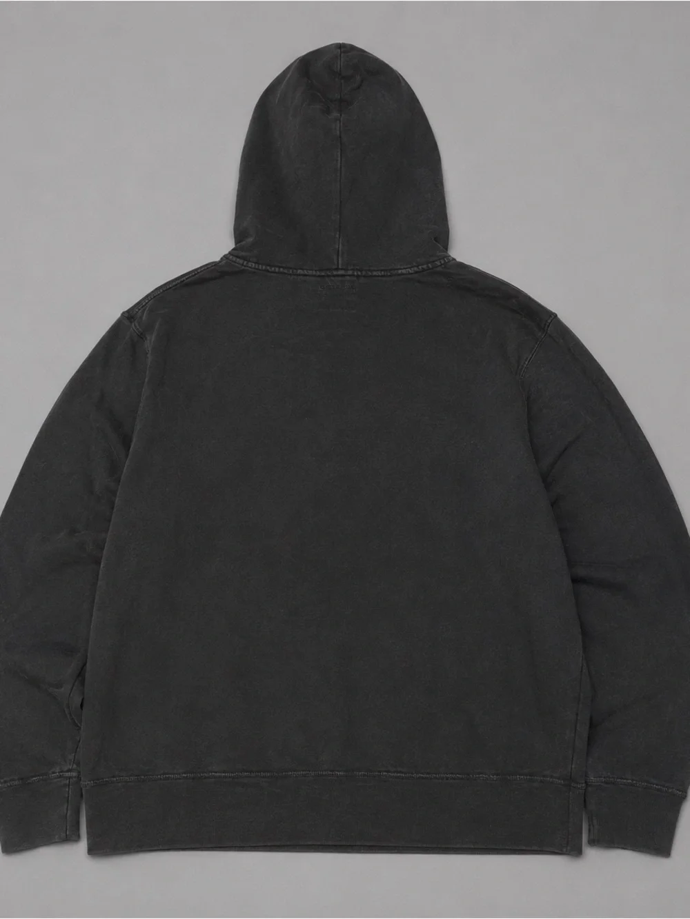 J.Crew Men’s Medium Garment Dyed Pullover Hoodie Black 100% Cotton Casual